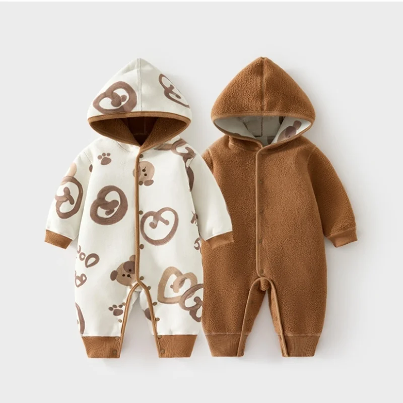 Baby Products Sale - 2025 outono inverno bebê reversível macacão