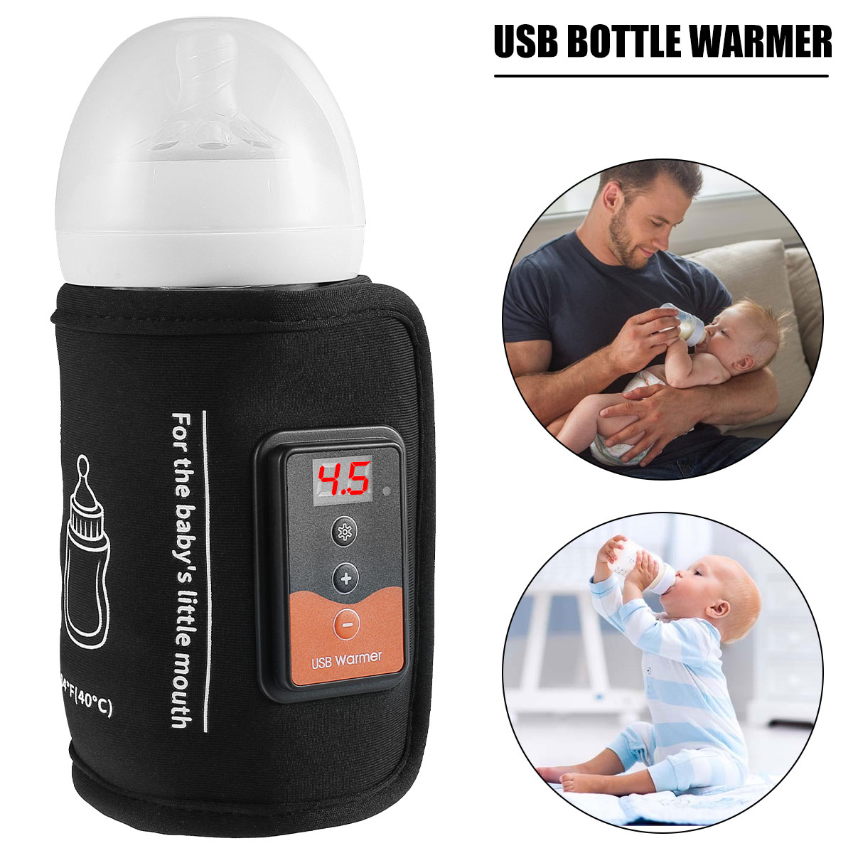 Portable Bottle Warmer - Aquecedor de mamadeira alimentado por USB