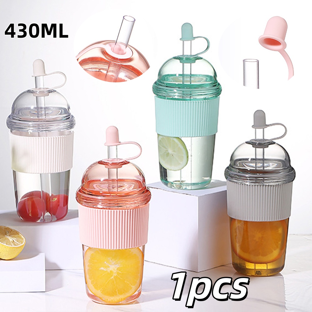 Portable Bottle Warmer - 1pc 430ml portátil flip palha copo