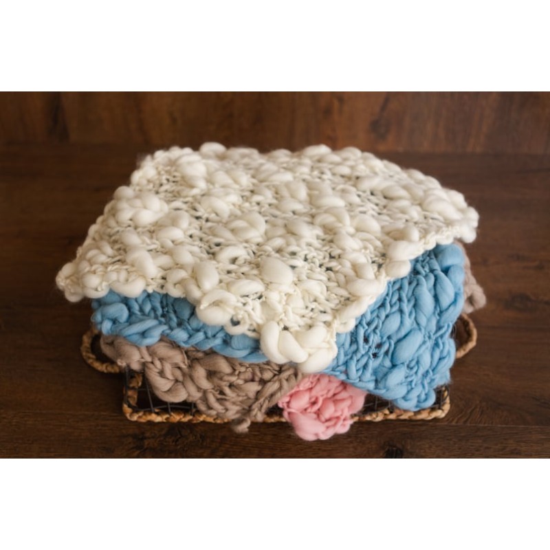 Baby Swaddle Blanket - Cobertor de bebê merino de malha