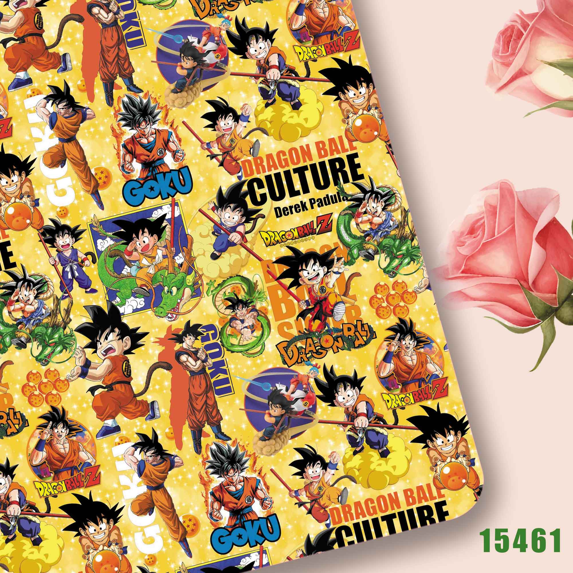 Baby Products Dropshipping - Tecido Estampado Dragon Ball 140*50cm Poliéster/100%