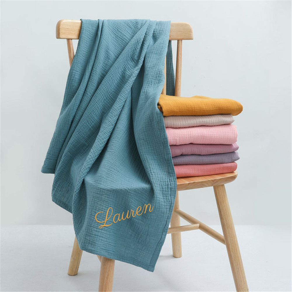 Nome personalizado bordado per - Baby Swaddle Blanket avaliação e preço