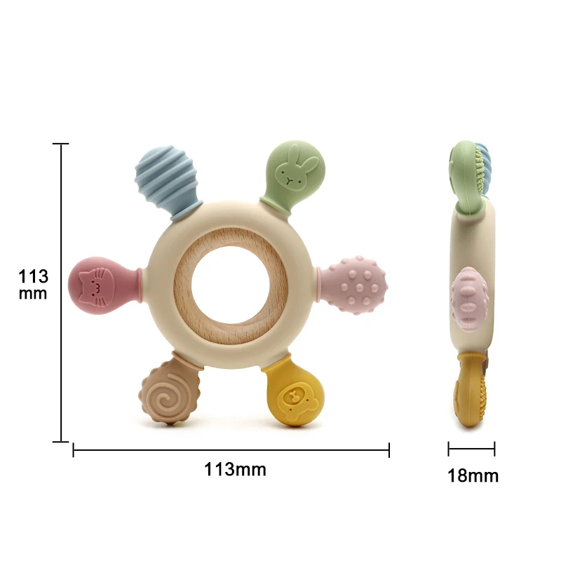 1 unidade Mordedor de Silicone - Baby Products Application avaliação e preço